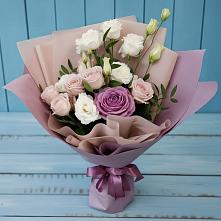 Букет цветов из:  Розы и Лизиантусы в Навашино