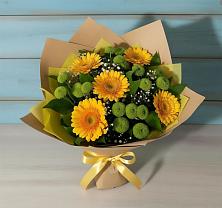 Букет цветов из:  Герберы и Хризантемы в Навашино
