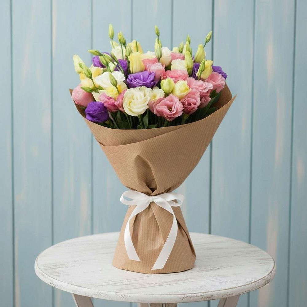 Букет цветов из: Лизиантусы в Навашино