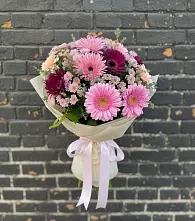 Букет цветов из:  Герберы и Хризантемы #REPLACE_PRED# Навашино