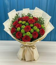 Букет цветов из:  Розы и Хризантемы в Навашино