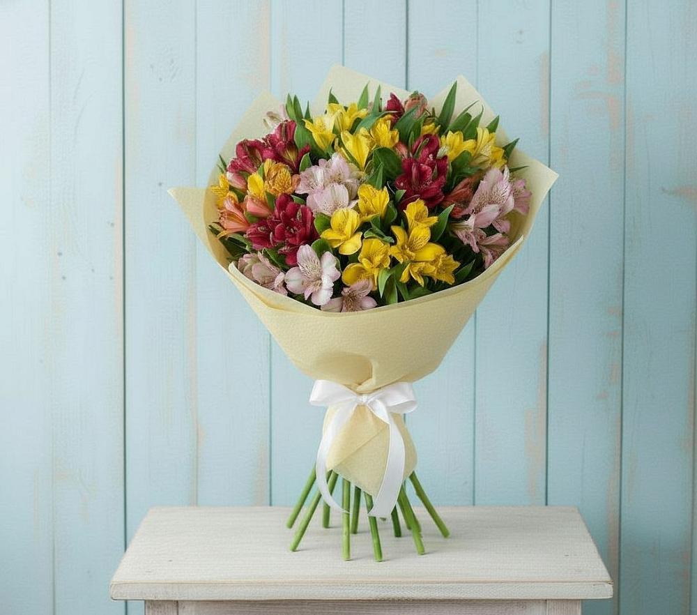 Букет цветов из: Альстромерии в Навашино