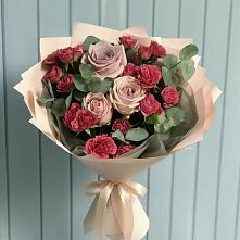 Букет цветов из:  Гвоздики и Розы #REPLACE_PRED# Навашино