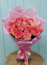 Букет 15 Розовых роз Равель в Навашино