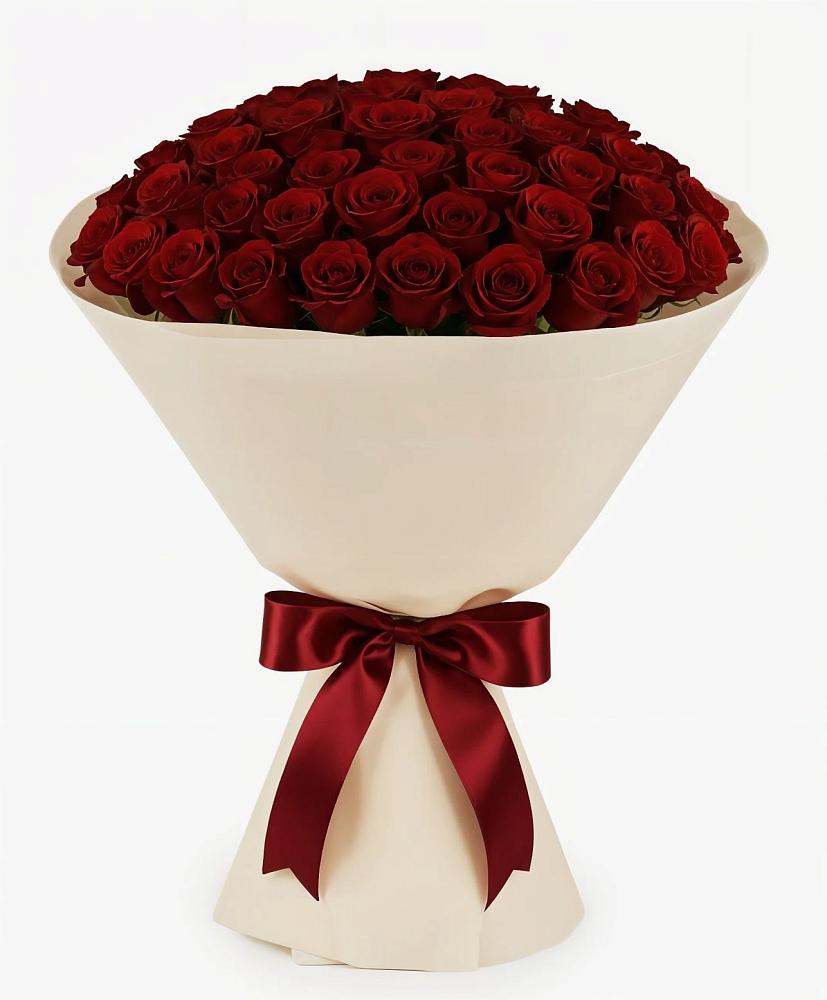 Букет 101 Бордовая роза Блэк Бакарра в Навашино